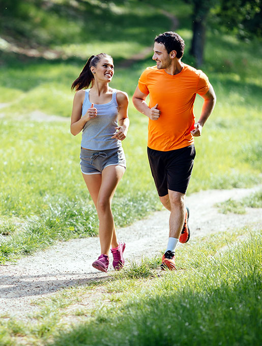 Healthy Couple Jogging